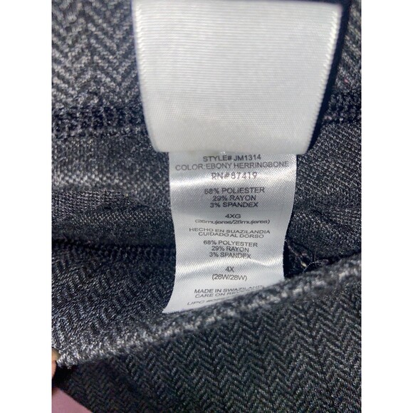 JMS Just My Size Pull On Elastic Waist Grey Stretch Pants, Womens 4X - Picture 4 of 5